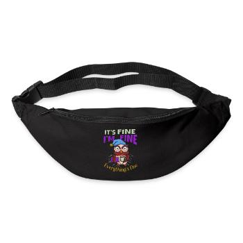 bon, tout va bien, tout est - Sac banane - noir - Devant