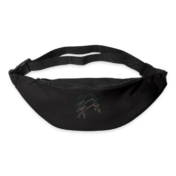 Dresseur de chiens Rétro Vintage Cadeau - Sac banane - noir - Devant
