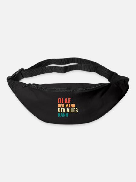 Olaf Der Mann Der Alles Kann Vorname Olaf - Gürteltasche - Schwarz