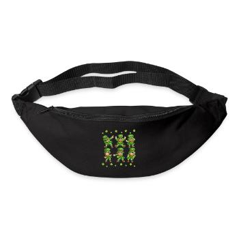Dabbing Dancing Leprechaun Ireland St Patrick's Day - Bum bag - black - Front