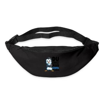 Kannst mich mal am Südpol küssen Pinguine - Gürteltasche - Schwarz - Vorne