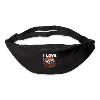 I Love A Sweet Rack BBQ Ribs Funny Barbecue Grill - Gürteltasche - Schwarz - Vorne