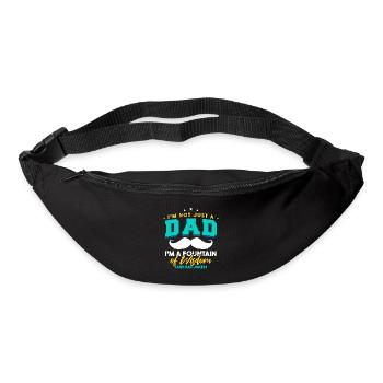 Ich bin nicht nur ein Vater - Gürteltasche - Schwarz - Vorne