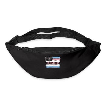 US Pride Heating Engineer Pipe Fitter Gift Idea - Gürteltasche - Schwarz - Vorne