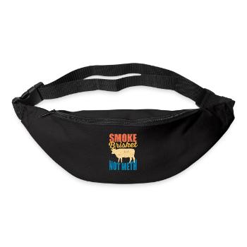 Smoke Brisket Not Meth Funny BBQ Lover Smoker - Gürteltasche - Schwarz - Vorne