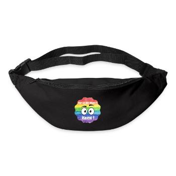 Wer ist der Mann in der Beziehung, Lesbian, CSD - Gürteltasche - Schwarz - Vorne