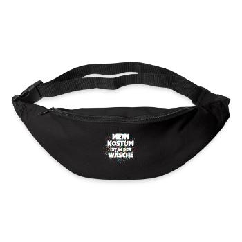 Mein Kostüm ist in der Wäscherei Carnival Party - Gürteltasche - Schwarz - Vorne