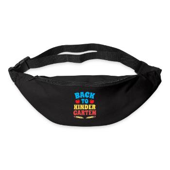 Zurück Zum Kindergarten Süß Sprüche Kinder Humor - Gürteltasche - Schwarz - Vorne