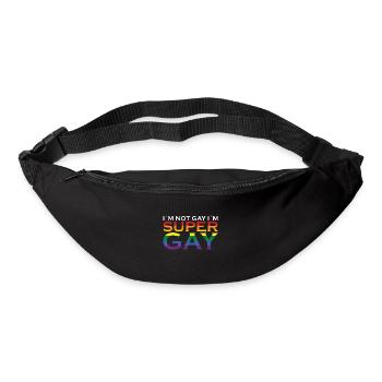 I'm not gay I'm super gay - Bum bag - black - Front