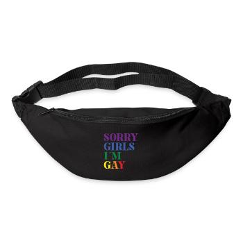Sorry Mädels Ich Bin Schwul - Bisexuell - Gürteltasche - Schwarz - Vorne