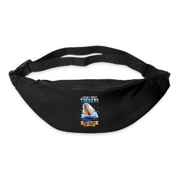 Boating Dad Boat Captain Pontoon Sailor Cruising - Gürteltasche - Schwarz - Vorne