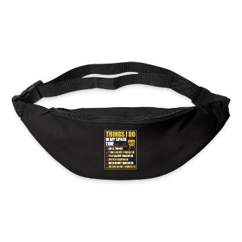 Dinge, die ich in meiner Freizeit tue Barbecue - Gürteltasche - Schwarz - Vorne