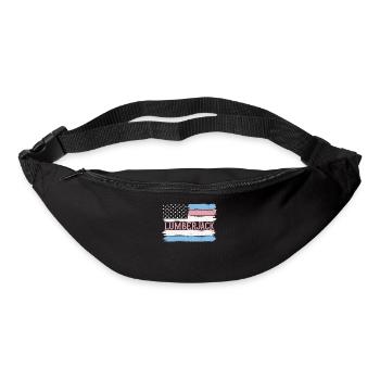 Idée cadeau US Pride Lumberer Logger - Sac banane - noir - Devant