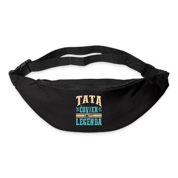 Serbien Vater Otac Srpski Balkan Papa Srbija - Gürteltasche - Schwarz - Vorne