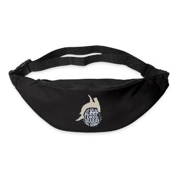Taucher Spruch für Hai-Fanatiker - Gürteltasche - Schwarz - Vorne