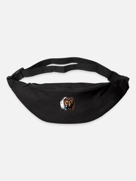 Löwe - Gürteltasche - Schwarz