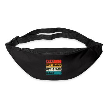 Karl Der Mann Der Alles Kann Vorname Karl - Gürteltasche - Schwarz - Vorne