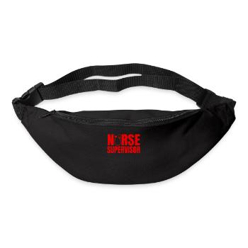 Grande conception de service infirmier - Sac banane - noir - Devant