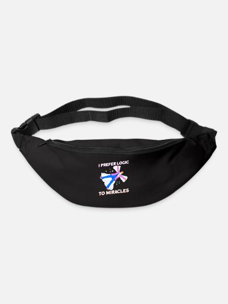 I prefer logic to miracles - Atheist - Bum bag - black