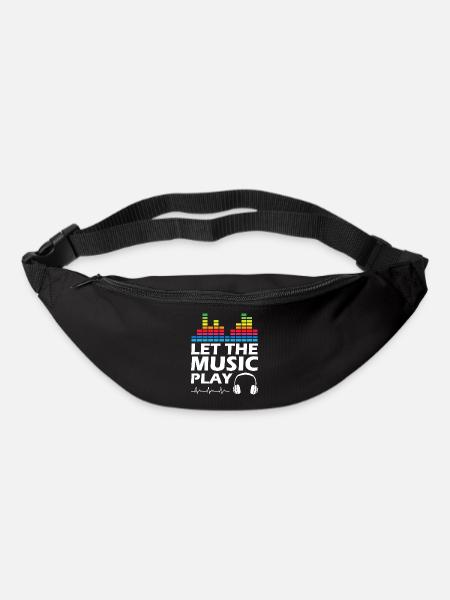 Let The Music Play - Gürteltasche - Schwarz