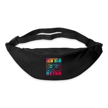 Ich bin nicht alt ich bin retro Bunt - Gürteltasche - Schwarz - Vorne
