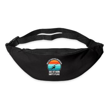 Vintage Bouldern Boulderer Klettern Kletterer - Gürteltasche - Schwarz - Vorne