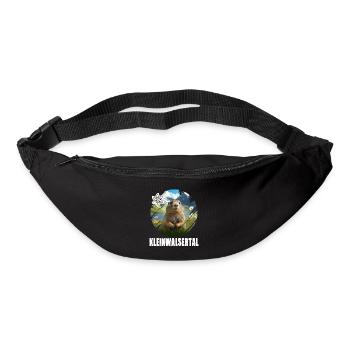 Kleinwalsertal Murmeltier für einen Walser - Gürteltasche - Schwarz - Vorne