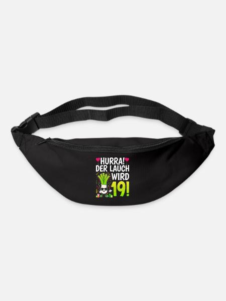 Hurra der Lauch wird 19 - Gürteltasche - Schwarz