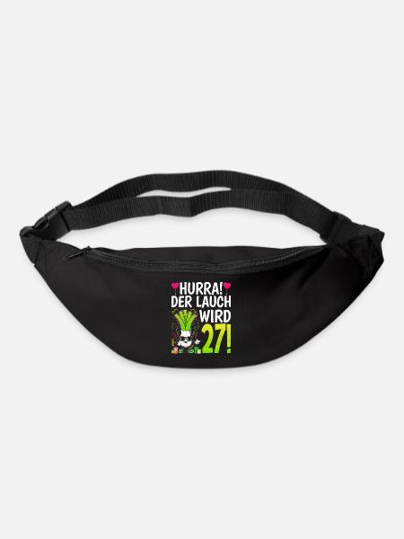 Hurra der Lauch wird 27 - Gürteltasche - Schwarz