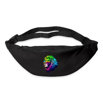 Lion à lunette - Sac banane - noir - Devant