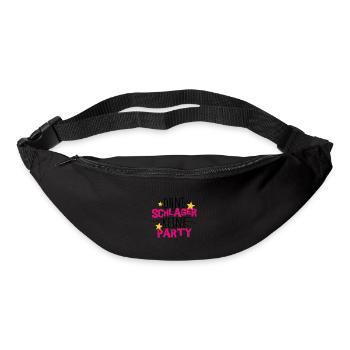Schlager Party Outfit Kostüm - Gürteltasche - Schwarz - Vorne
