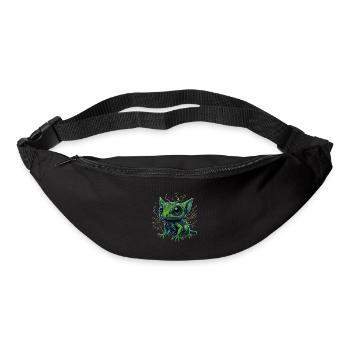 Gamer's Perfect Illustration - Cute Colorful Gekko - Gürteltasche - Schwarz - Vorne