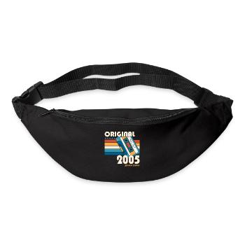 18th birthday man April vintage 2005 cassette - Bum bag - black - Front