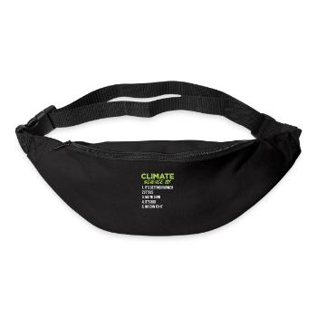 Changement climatique - Sac banane - noir - Devant
