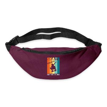 Skateborading | Don't just fly, soar - Bum bag - burgundy - Front