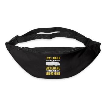 Lkw fahrer Ich sichere euer Überleben Brummi Vater - Gürteltasche - Schwarz - Vorne