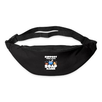 Support Your Local Soap Maker Soapmaker Soapmaking - Bum bag - black - Front