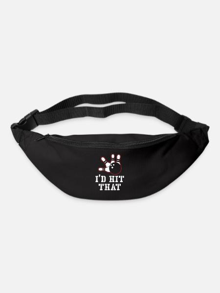J’avais frappé ce design de bowling - Sac banane - noir