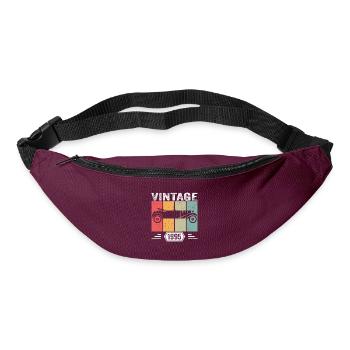 Classic Since 1995, Vintage Car Birthday Gift 1995 - Gürteltasche - Burgunderrot - Vorne