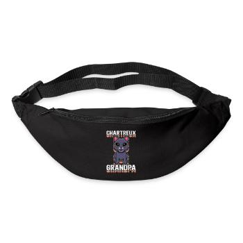 Chartreux Grandpa Carthusian Cat Gift - Bum bag - black - Front