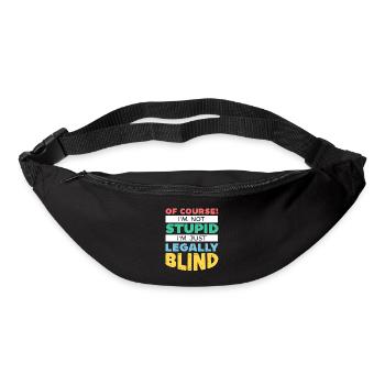 Braille-Schrift Blinde Blindheit Bewusstsein - Gürteltasche - Schwarz - Vorne