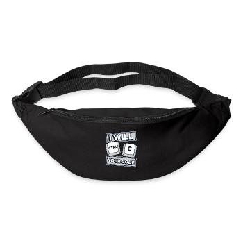 I Will Ctrl C Your Code Developer Coder - Gürteltasche - Schwarz - Vorne