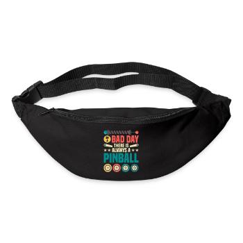 Flipper Retro Pinball Flipperautomat Bumper - Gürteltasche - Schwarz - Vorne
