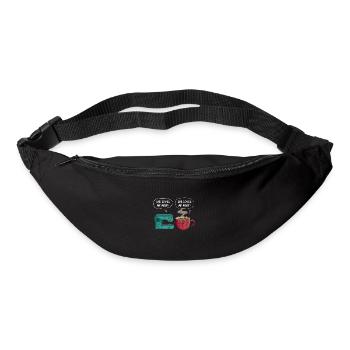 Sewing coffee - Bum bag - black - Front
