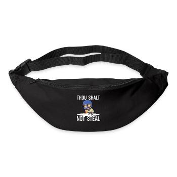 Du sollst nicht stehlen - Gürteltasche - Schwarz - Vorne