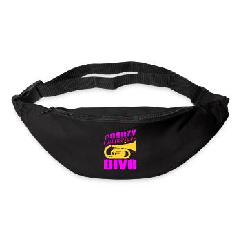 Crazy Euphorium Diva Baritone Player Gifts - Bum bag - black - Front
