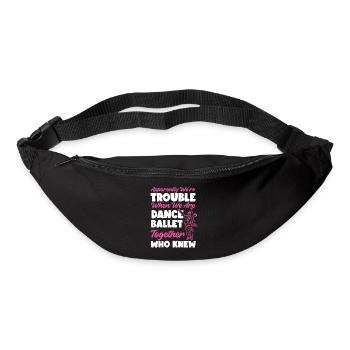 Ballet Danseuse Danse Ballerine - Sac banane - noir - Devant