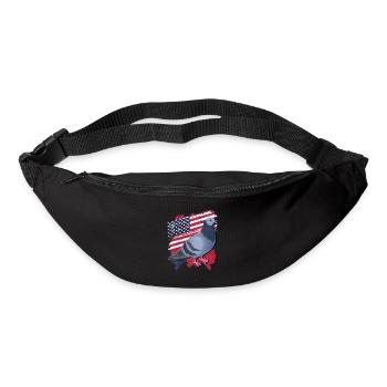 Taube - Gürteltasche - Schwarz - Vorne