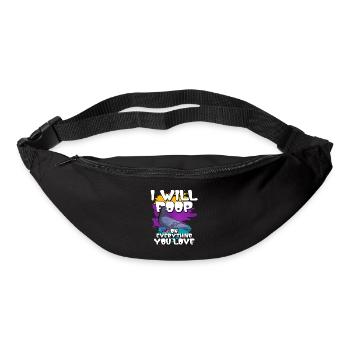 Taube - Gürteltasche - Schwarz - Vorne