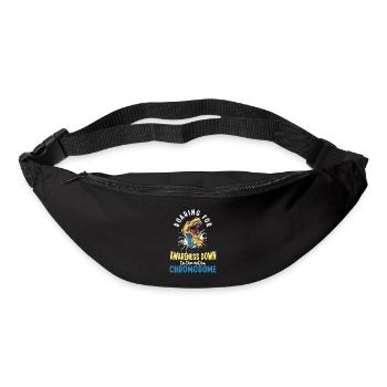 Welt-Down-Syndrom-Tag - Gürteltasche - Schwarz - Vorne